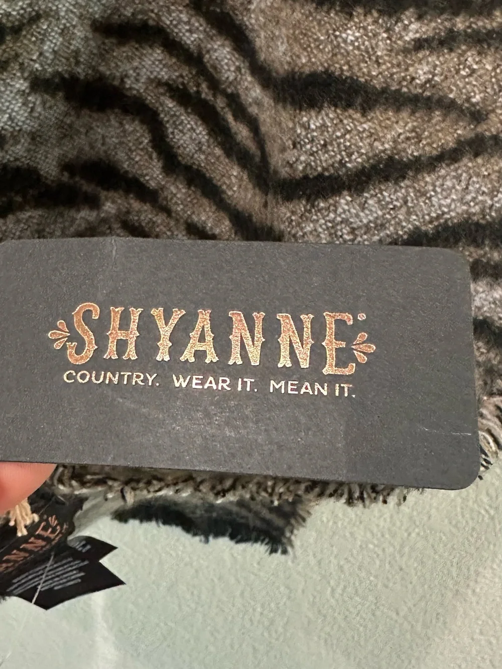 Shyanne Black and Brown Animal Print Wrap